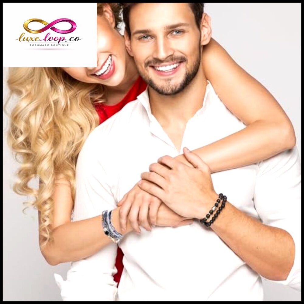 Stretch Beaded Bracelet Set Stackable Boho Jewelr… - image 3